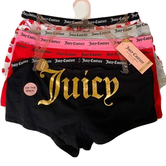 Juicy Couture Other - Juicy Couture Intimates Size XL  5 Pack Cheeky Panties Underwear NWT